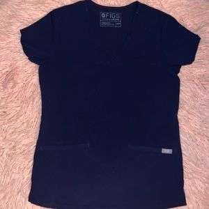 Like new Figs navy casma scrub top